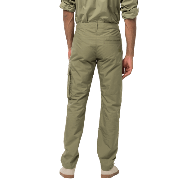 Kaki Heren Lakeside Broek Jack Wolfskin Nieuw