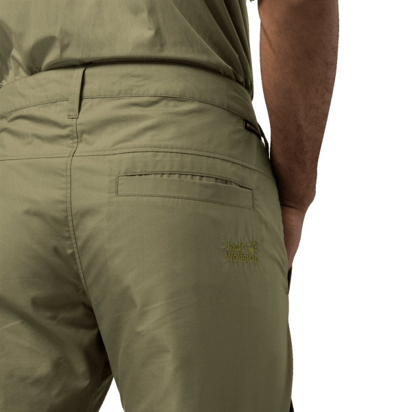 Kaki Heren Lakeside Broek Jack Wolfskin Nieuw