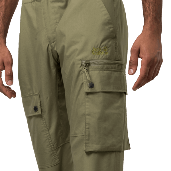 Kaki Heren Lakeside Broek Jack Wolfskin Nieuw