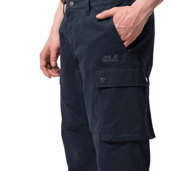 Origin Jack Wolfskin Nachtblauwe Arctic Road Gevoerde Cargobroek Voor Heren
