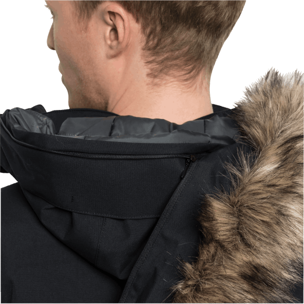 Heren Glacier Bay Parka Bonsai Groene Jack Wolfskin Mode