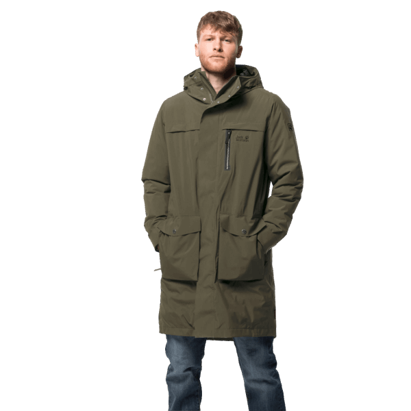 Jack Wolfskin Brands Heren Parka Bonsai Groen Cold Bay