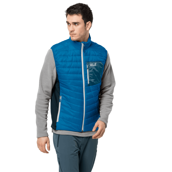 Jack Wolfskin Mannen Routeburn Vest Blue Pacific Hot