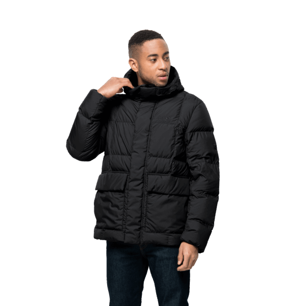 Zwarte Collectie Jack Wolfskin Bevroren Meer Jas Voor Heren