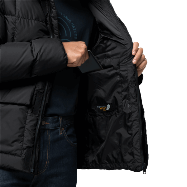 Zwarte Collectie Jack Wolfskin Bevroren Meer Jas Voor Heren