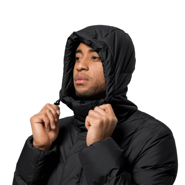 Zwarte Collectie Jack Wolfskin Bevroren Meer Jas Voor Heren