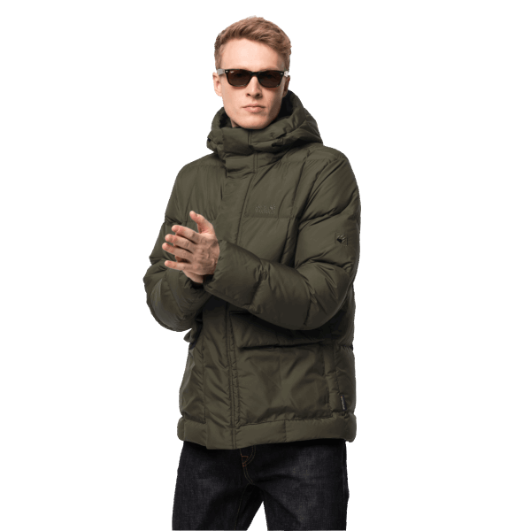 Bonsai Groen Heren Jack Wolfskin Origin Frozen Lake Jas