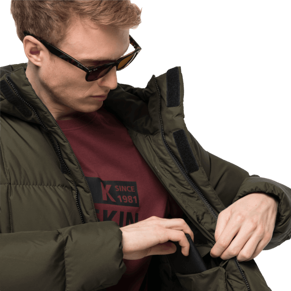 Bonsai Groen Heren Jack Wolfskin Origin Frozen Lake Jas