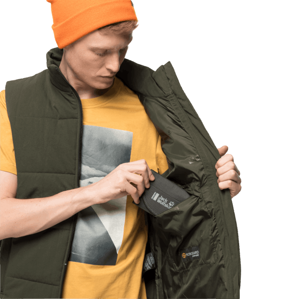 Merk Heren White Frost Vest Jack Wolfskin Bonsai Groen