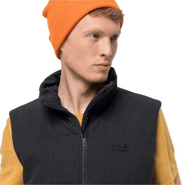 Merken Heren White Frost Vest Black Jack Wolfskin
