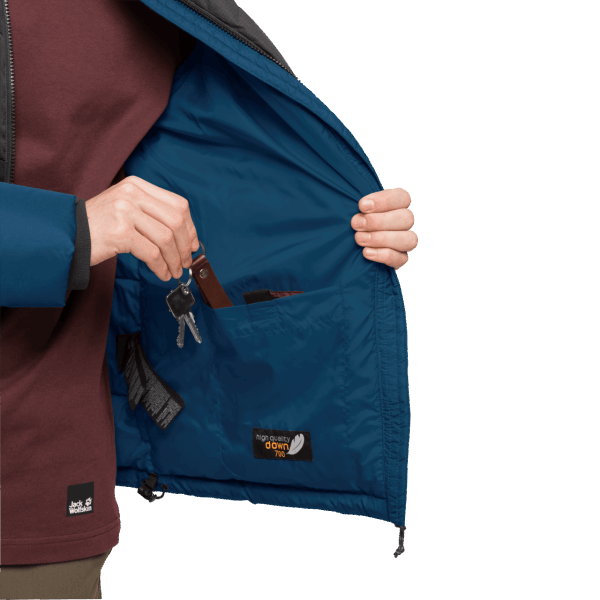 Origineel Jack Wolfskin Poseidon Blauw Heren 365 Onverschrokken Donsjack