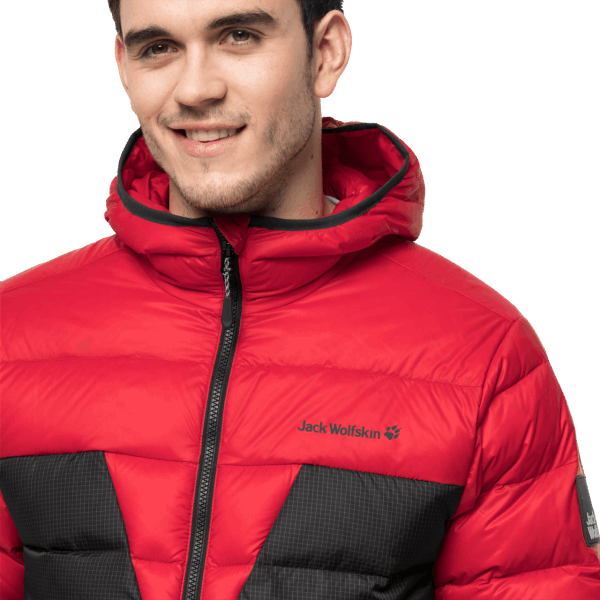 Dna Tundra Hoody Jack Wolfskin Rode Lak Mode Voor Heren