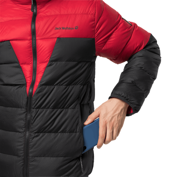 Dna Tundra Hoody Jack Wolfskin Rode Lak Mode Voor Heren