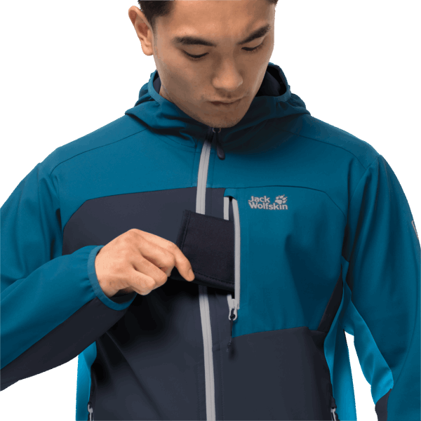 Night Blue Origins Eagle Peak Ii Softshell Jack Wolfskin Voor Heren