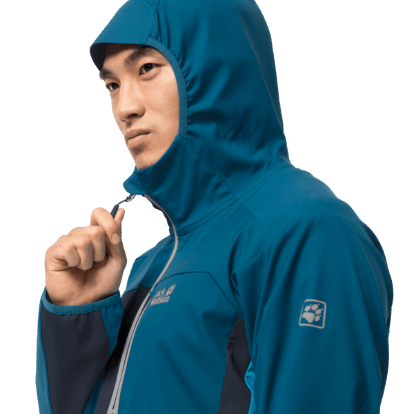 Night Blue Origins Eagle Peak Ii Softshell Jack Wolfskin Voor Heren