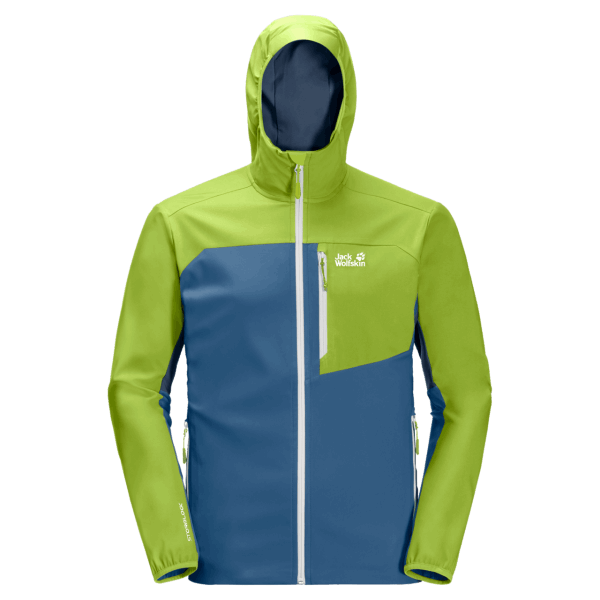 Indigo Blauwe Heren Softshell Jack Wolfskin Eagle Peak Ii