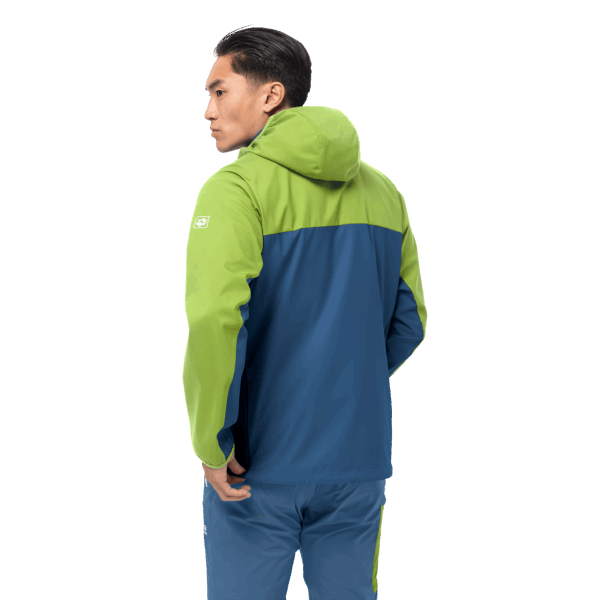 Indigo Blauwe Heren Softshell Jack Wolfskin Eagle Peak Ii