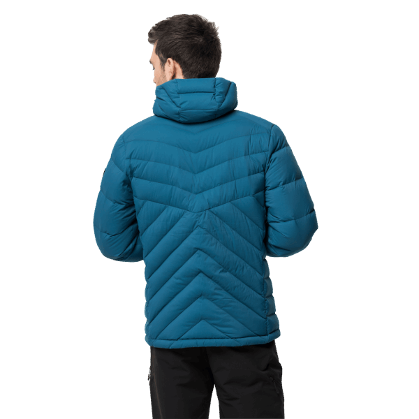 Mode Donker Kobalt Jack Wolfskin Atletisch Donsjack Voor Heren