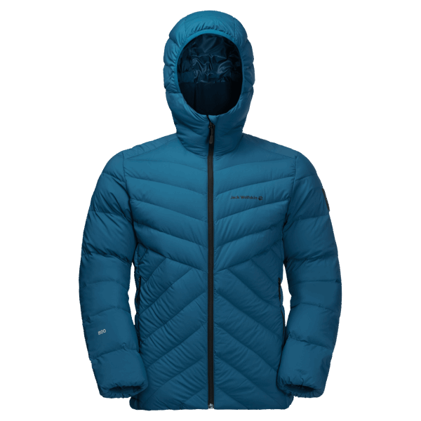 Mode Donker Kobalt Jack Wolfskin Atletisch Donsjack Voor Heren