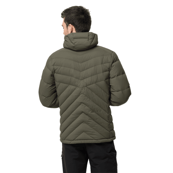 Collectie Grape Leaf Atletisch Donsjack Voor Heren Jack Wolfskin