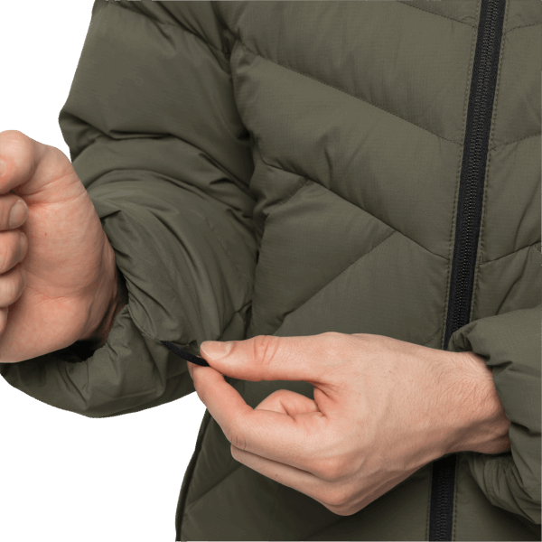 Collectie Grape Leaf Atletisch Donsjack Voor Heren Jack Wolfskin