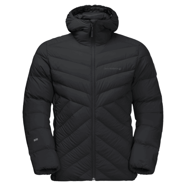 Heren Atletische Donsjack Jack Wolfskin Zwarte Collecties