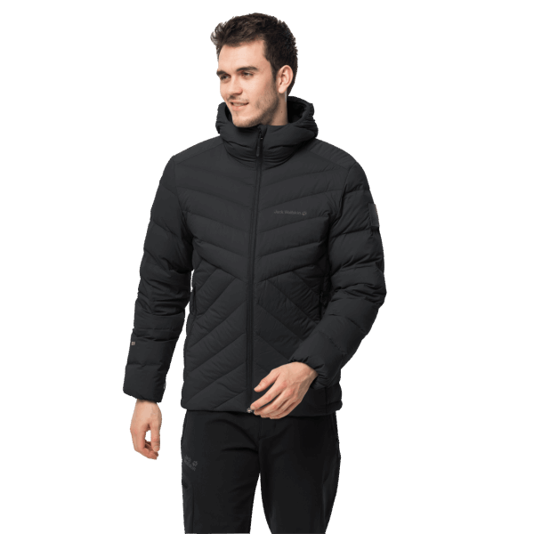 Heren Atletische Donsjack Jack Wolfskin Zwarte Collecties