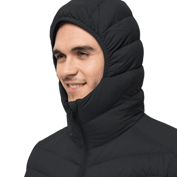 Heren Atletische Donsjack Jack Wolfskin Zwarte Collecties