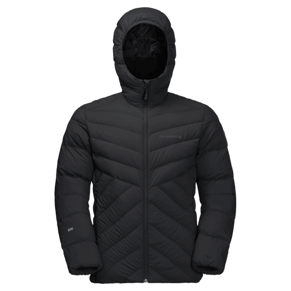 Heren Atletische Donsjack Jack Wolfskin Zwarte Collecties