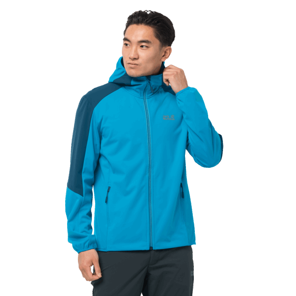 Go Hike Softshell Original Blue Jewel Jack Wolfskin Voor Heren