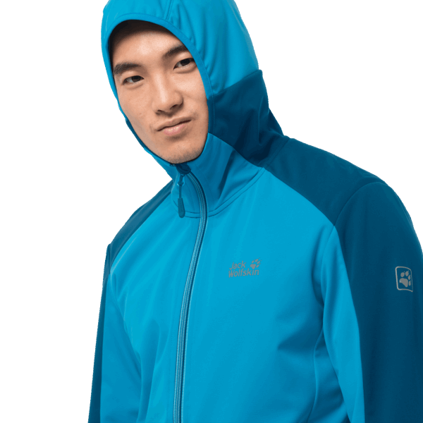 Go Hike Softshell Original Blue Jewel Jack Wolfskin Voor Heren