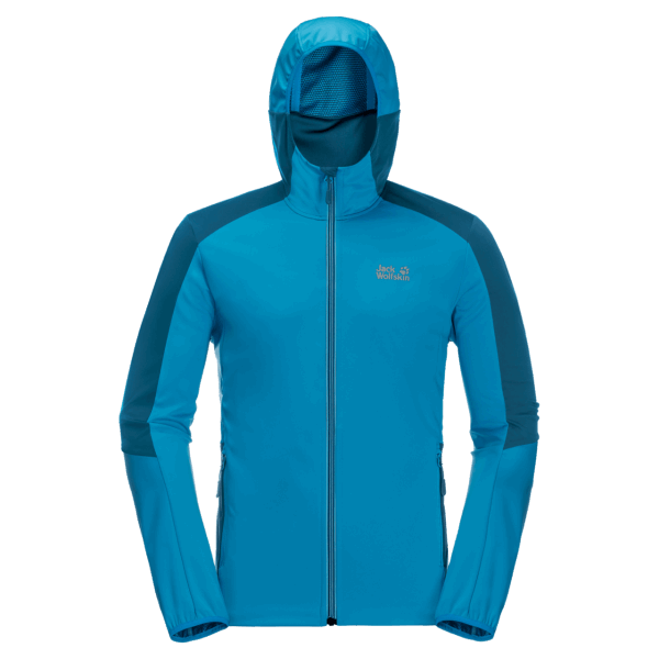 Go Hike Softshell Original Blue Jewel Jack Wolfskin Voor Heren