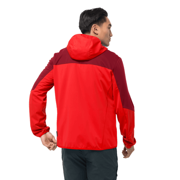 Jack Wolfskin Fiery Red Heren Go Hike Softshell Best