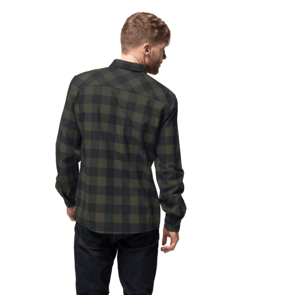 Jack Wolfskin Red River Overhemd Collecties Bonsai Groene Ruiten