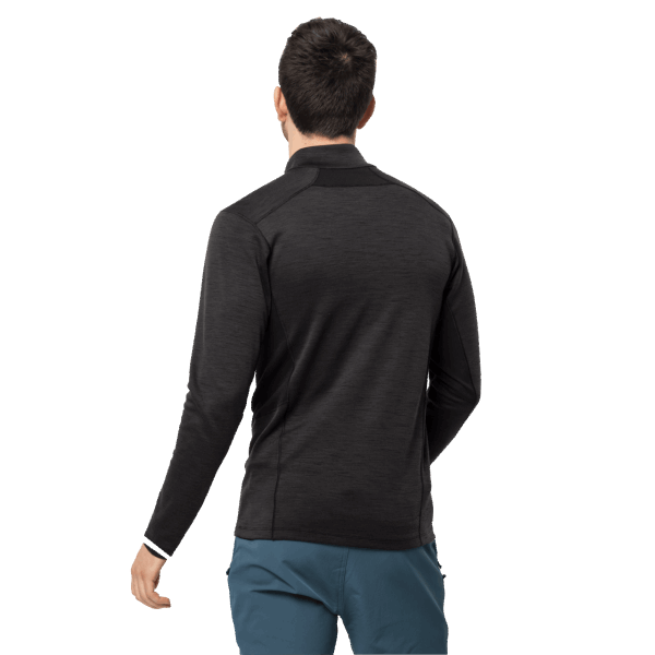 Arctic Xt Heren Jack Met Halve Rits Wolfskin Zwart