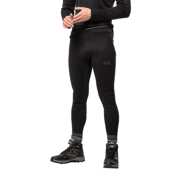 Jack Wolfskin Zwarte Heren Arctic Xt Basislaag Merinobroek Origins