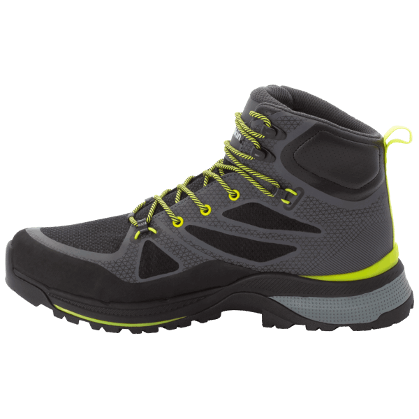 Hete Donkergrijs-limoen Jack Wolfskin Force Striker Texapore Mid Voor Heren