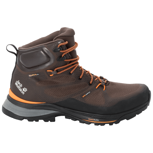 Beste Mokka-oranje Force Striker Texapore Midjack Wolfskin Voor Heren