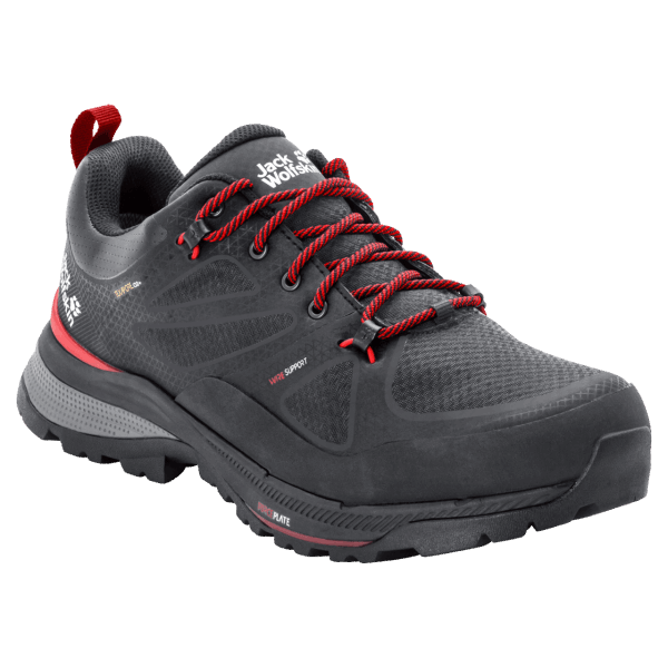 Heren Force Striker Texapore Low Jack Wolfskin Fashion Fantoomrood