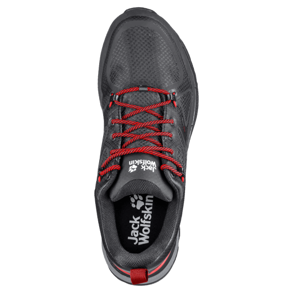 Heren Force Striker Texapore Low Jack Wolfskin Fashion Fantoomrood