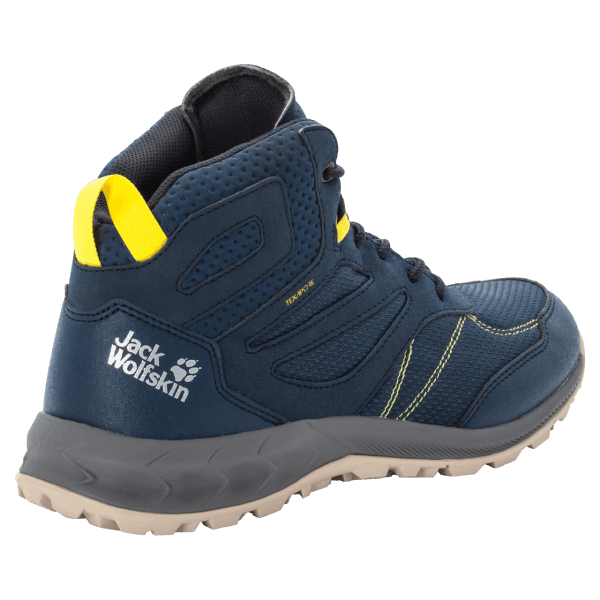 Woodland Texapore Mid Origin Jack Wolfskin Donkerblauw-lime Heren