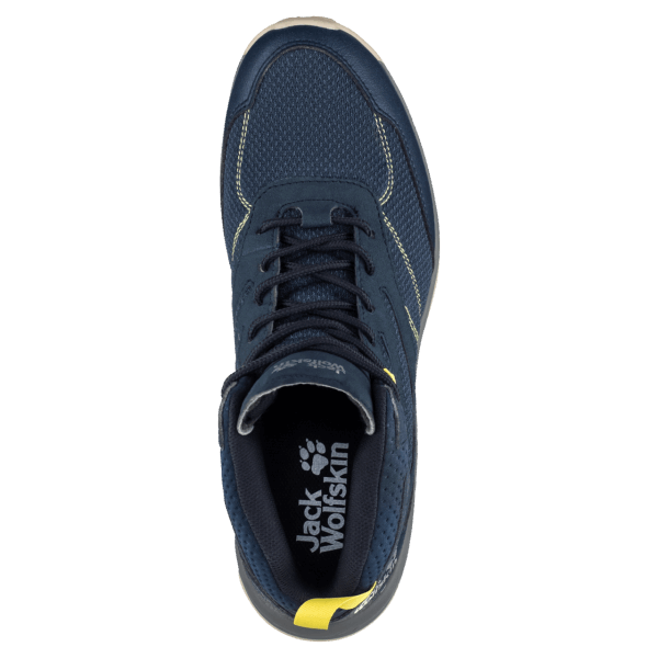 Woodland Texapore Mid Origin Jack Wolfskin Donkerblauw-lime Heren