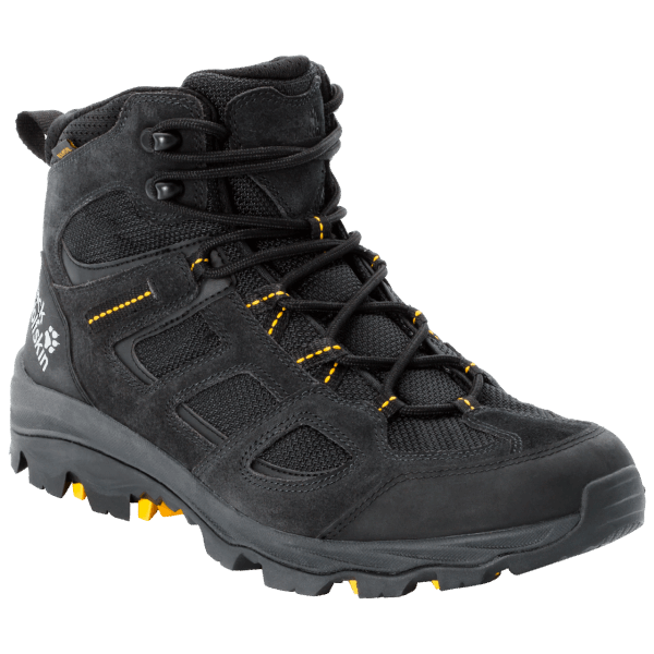 Jack Wolfskin Heren Vojo 3 Texapore Mid New Zwart-potig Geel Xt