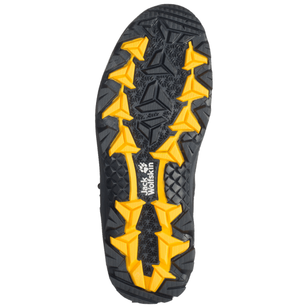 Jack Wolfskin Heren Vojo 3 Texapore Mid New Zwart-potig Geel Xt