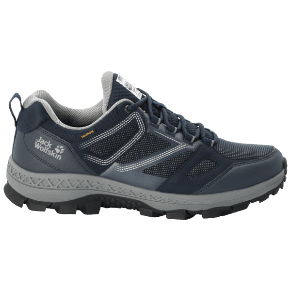 Donkerblauw-grijze Jack Wolfskin Heren Downhill Texapore Lage Collectie