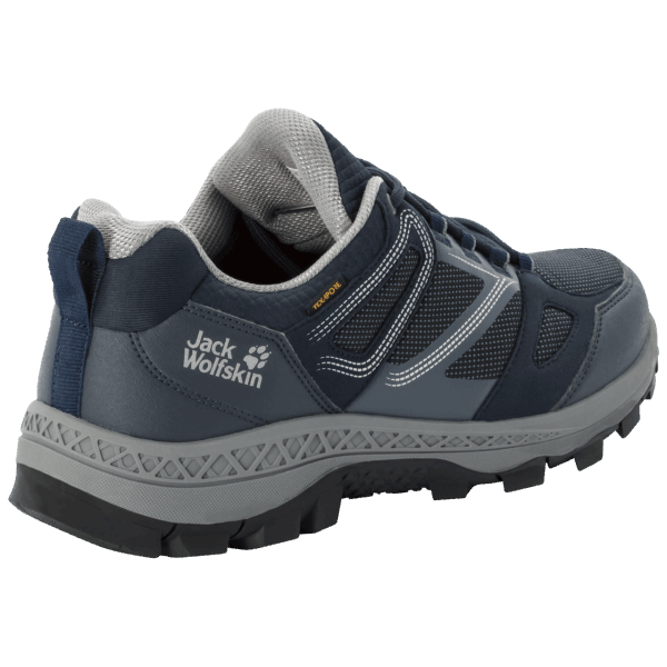 Donkerblauw-grijze Jack Wolfskin Heren Downhill Texapore Lage Collectie