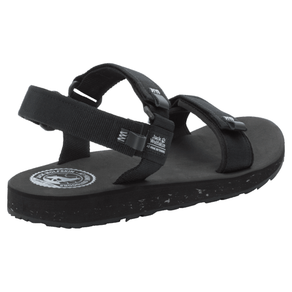 Outfresh Herensandaal Jack Wolfskin Van Zwart-lichtgrijze Origine