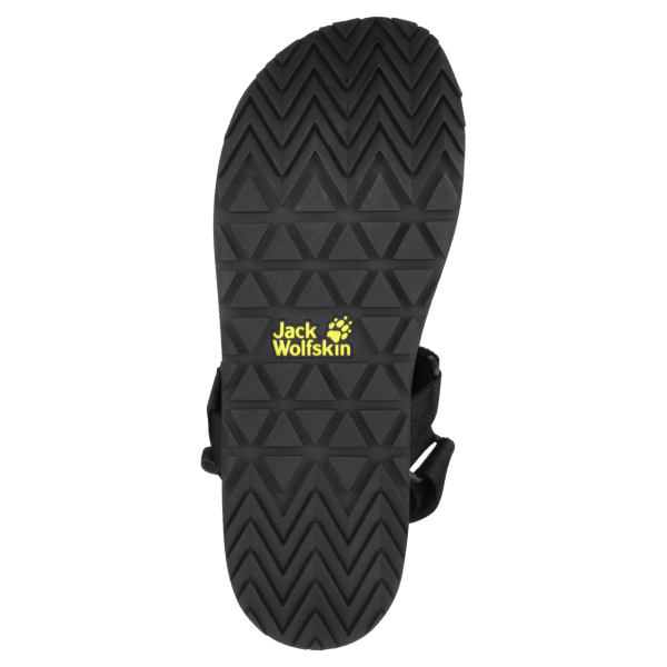 Outfresh Herensandaal Jack Wolfskin Van Zwart-lichtgrijze Origine