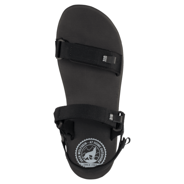 Outfresh Herensandaal Jack Wolfskin Van Zwart-lichtgrijze Origine