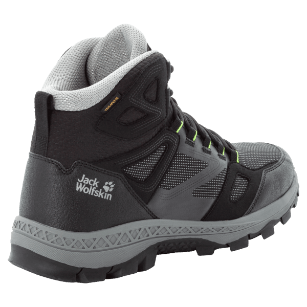 Zwart-grijze Heren Downhill Texapore Mid Jack Wolfskin Origins